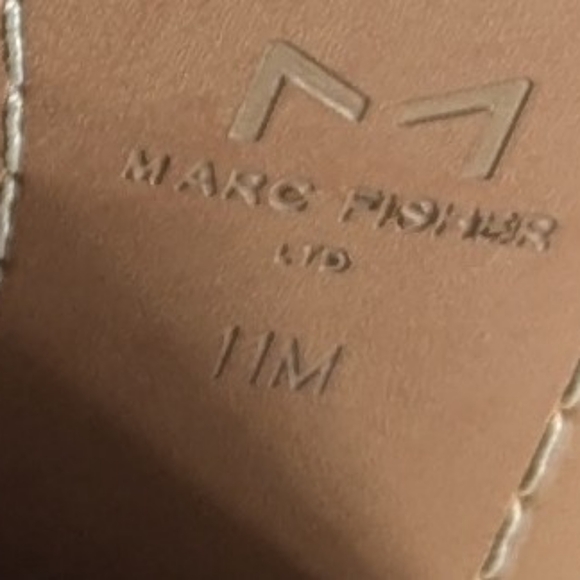 Marc Fisher | Women's Oshay Pointed Toe Ankle Boots | Tan | 4" Heel | 11M - Picture 11 of 15